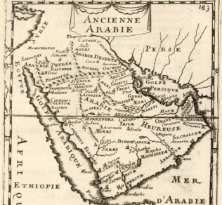 Paran, 16th century French map, Bible archaeology